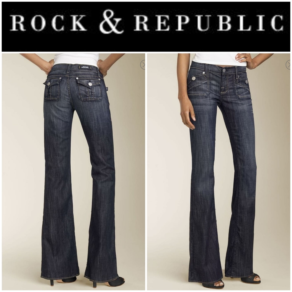 Rock & Republic Scorpion Low Rise Boot Sz 28